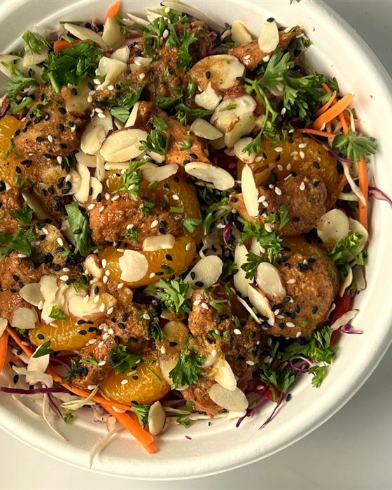 Sesame chicken chopped salad
