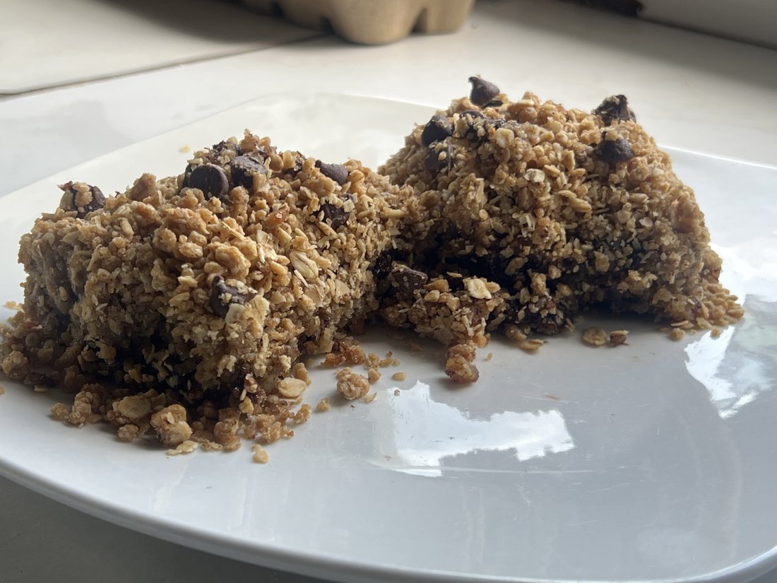 Two Megan Bars on a white plate